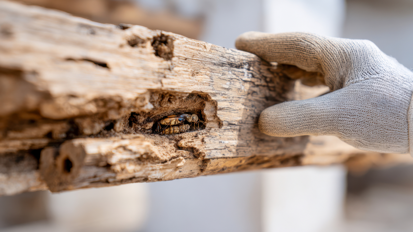 termites in wood